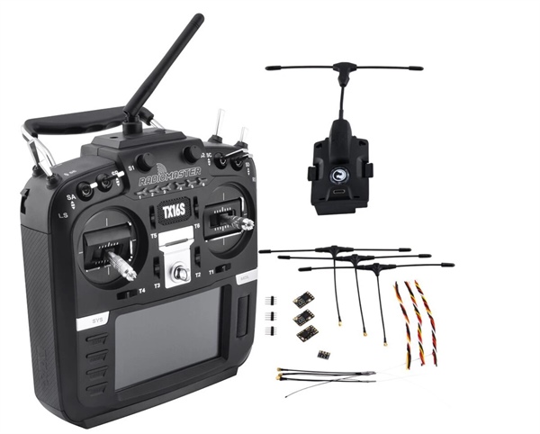 RadioMaster TX16S Hall Sensor Gimbals set combinato di 3 ricevitori e con modulo TBS Crossfire Micro TX V2