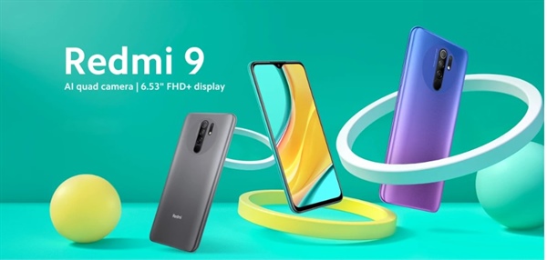 LIQUIDAZIONE - Xiaomi Redmi 9 versione globale 4GB 64GB 6.53" 4G quattro camere da 13.0MP + 8.0MP + 5.0MP +2.0MP