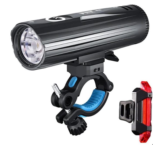 WUBEN B2 Super TORCIA per bici e monopattino da 1300 Lumens ad ampiezza fascio variabile impermeabile ip68 con luce led posteriore inclusa