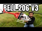 Elicottero FLY WING Bell 206 V3 Classe 470 stabilizzato da GPS e Barometro con volo autonomo, ritorno a casa automatico e 3D Pronto al VOLO