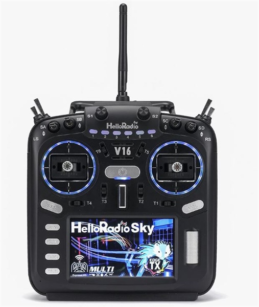 HelloRadioSky V16 Pro ELRS / 4in1 radiocomando multi-protocollo EdgeTX & OpenTX con schermo touch da 4.3" per droni FPV, elicotteri e aerei