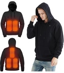 TENGOO HS05B - Felpa Oversize per Inverno Intelligente a 5 Aree di Riscaldamento Rapido Lavabile