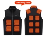 TENGOO HZ-13 Gilet riscaldante a 13 aree Con cerniera 3 regolazioni di temperatura ideale per lavoro o per sport