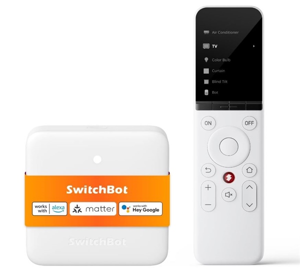 SwitchBot Hub Mini MSS Telecomando universale intelligente tutto in 1 con APP personalizzabile Controllo 50 dispositivi IR / Bluetooth, compatibile con TV / AC / Apple TV / SwitchBots