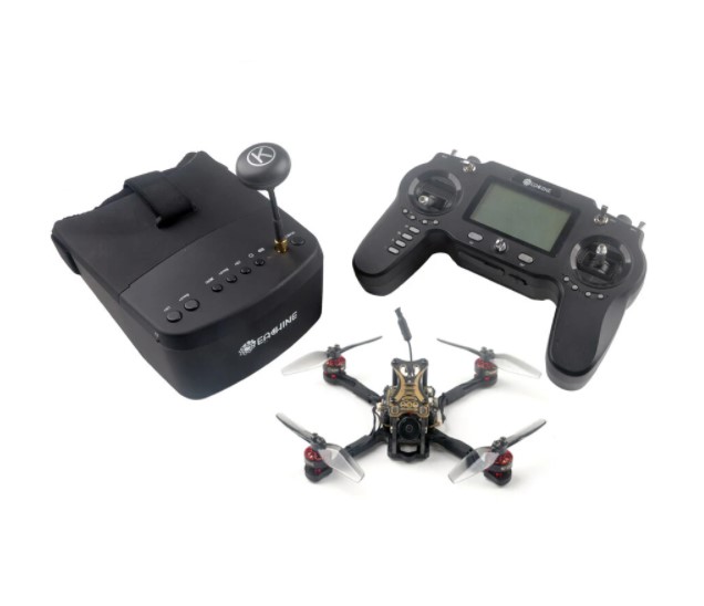 Eachine Novice-III Kit completo per FPV RTF con 2 batterie o Fly